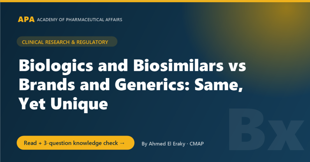 Share image: biosimilars vs generics